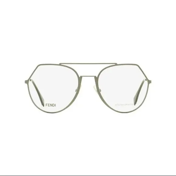 Fendi Demo Geometric Ladies Eyeglasses FF 0329 NEW - Picture 1 of 10